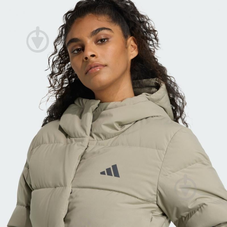 Пуховик женский зимний Adidas W HELIONIC HD J JX3027 р.XS бежевый - фото 4