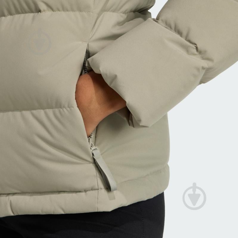 Пуховик женский зимний Adidas W HELIONIC HD J JX3027 р.XS бежевый - фото 5