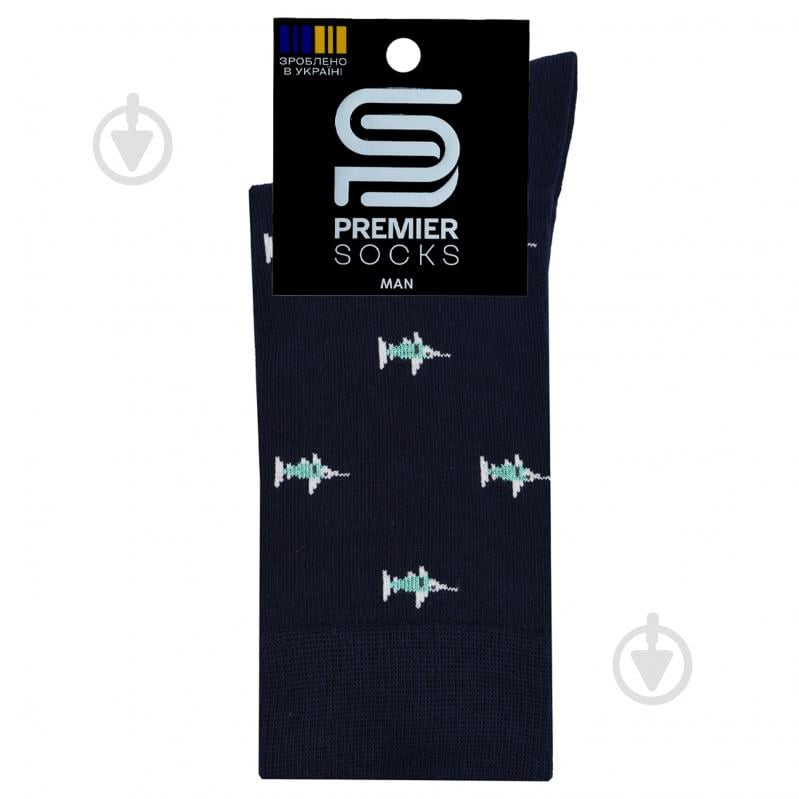 Шкарпетки чоловічі Premier Socks з акулами р.29 синій - фото 1