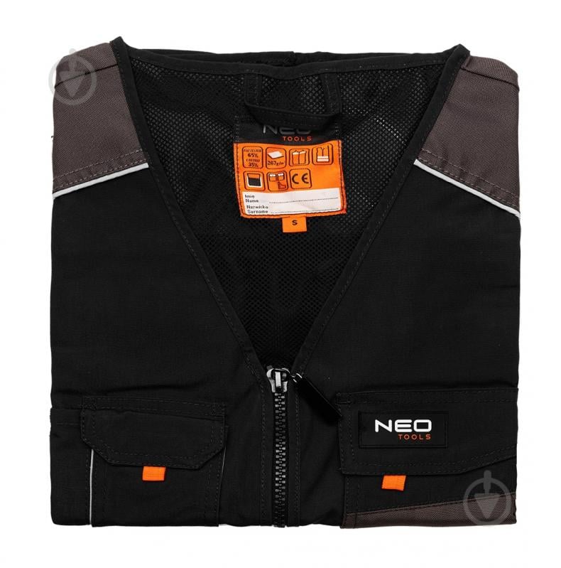 Жилет рабочий NEO tools р. XXL рост 5-6 81-260 серый - фото 7