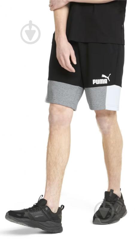 Шорты Puma ESS+ BLOCK SHORTS 84742901 р. XL черный - фото 1