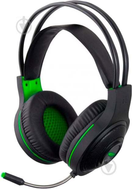 Гарнитура Esperanza Headset black/green - фото 1