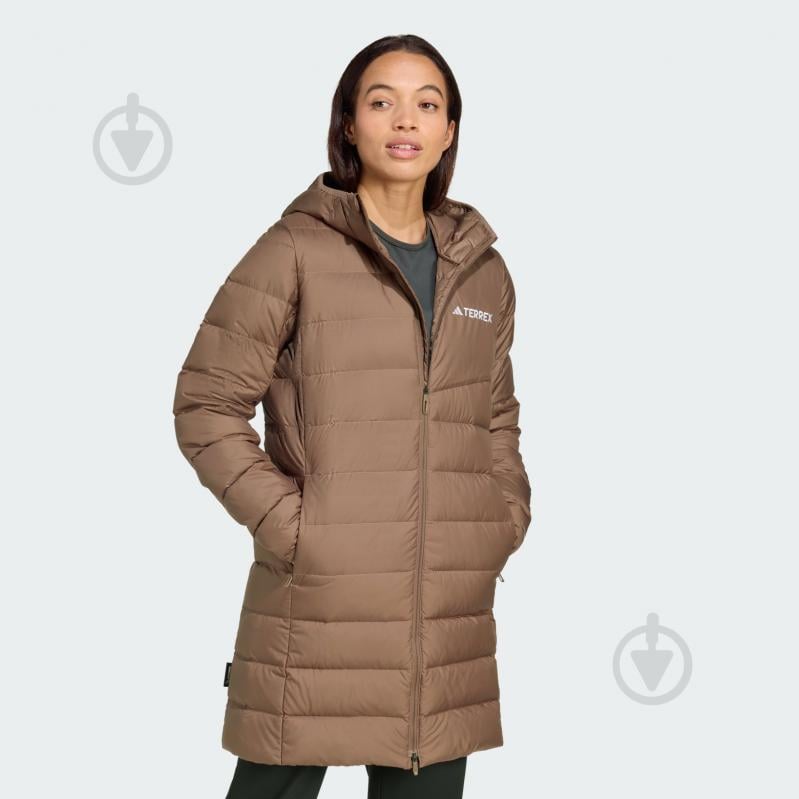 Пуховик женский зимний Adidas W MT DOWN PARKA JM8730 р.XS коричневый - фото 3 Пуховик женский зимний Adidas W MT DOWN PARKA JM8730 р.XS коричневый - фото 3