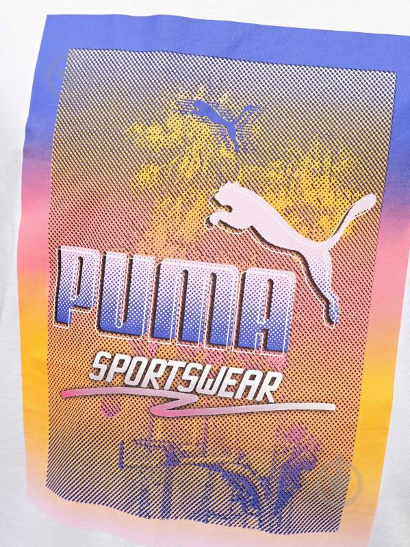 Футболка Puma GRAPHICS PHOTOPRINT TEE 68018002 р.XS білий - фото 5