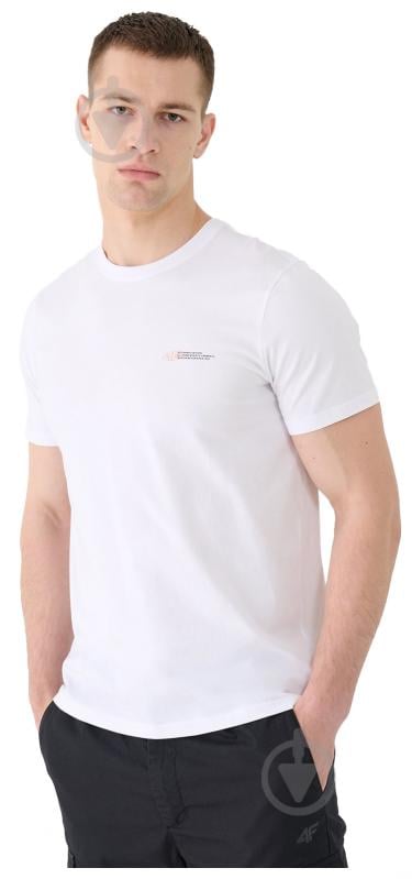 Футболка 4F TSHIRT M2003 р.L білий - фото 2 Футболка 4F TSHIRT M2003 р.L білий - фото 2