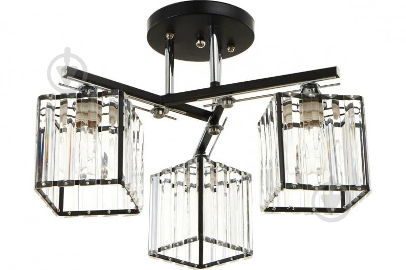 ВІТРИНА! Люстра стельова Focus Light 3x60 Вт E27 чорний 3252/3 - фото 1