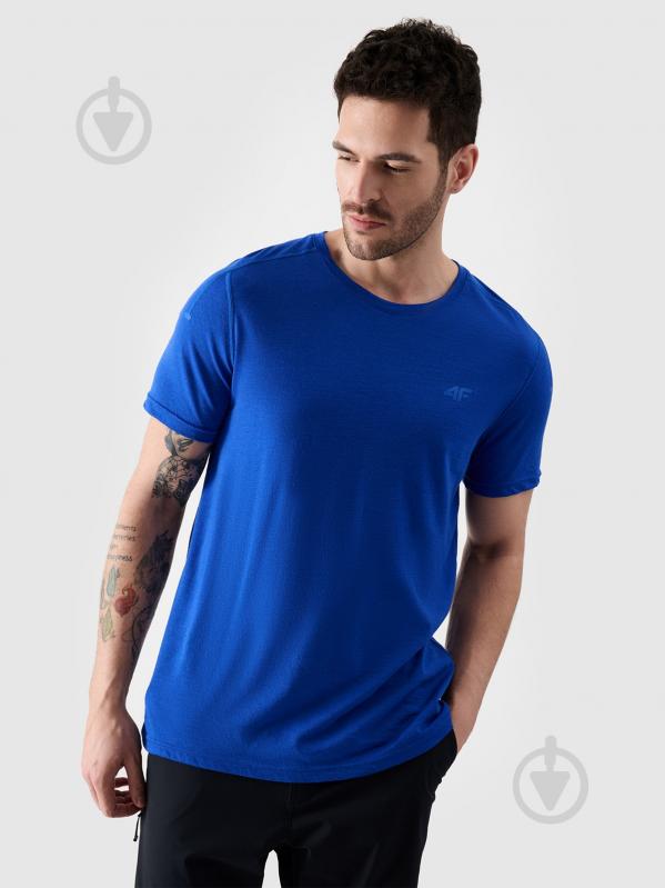 Футболка 4F TSHIRT FNK M1268 р.L синий - фото 1