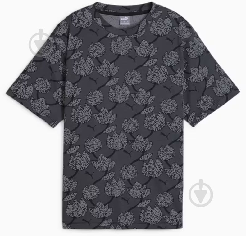 Футболка Puma ESS+ BLOSSOM AOP TEE 67949301 р.XL черный - фото 1