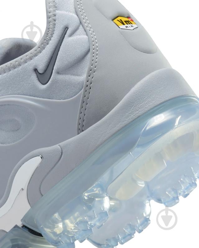 Кросівки чоловічі демісезонні Nike AIR VAPORMAX PLUS 924453-005 р.42 сірі - фото 7