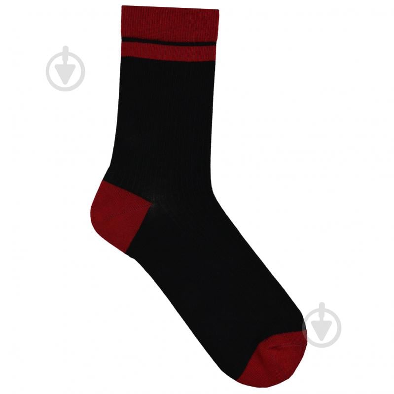 Шкарпетки чоловічі Premier Socks в рубчик р.25 чорний - фото 2