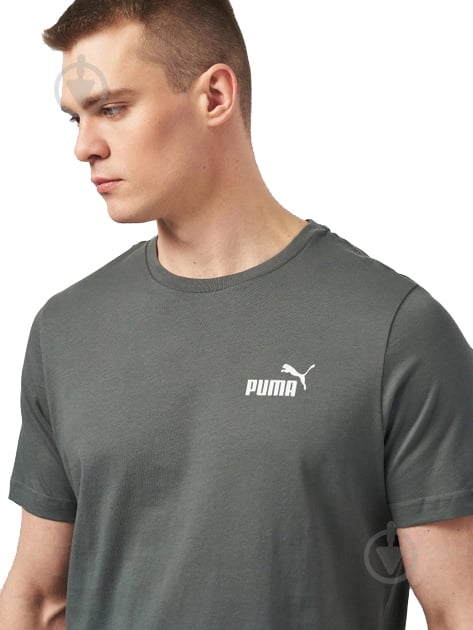 Футболка Puma ESS Small Logo Tee 58666969 р.XS серый - фото 4