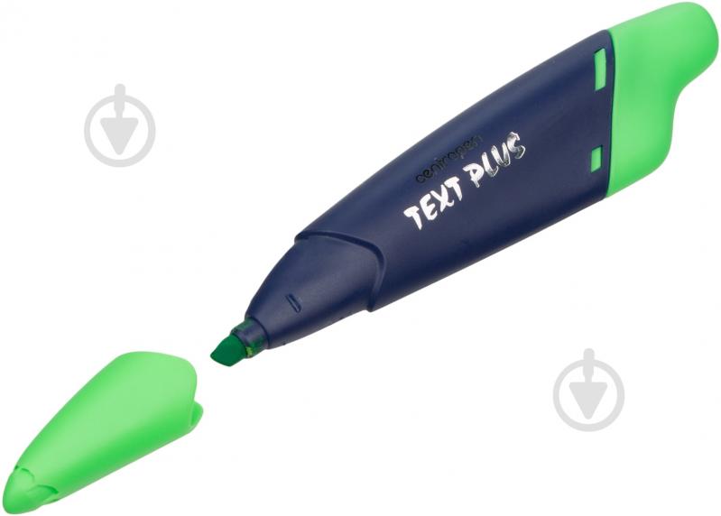 Маркер текстовый Centropen TextPlus 1-4.6 мм 8122 зеленый - фото 1