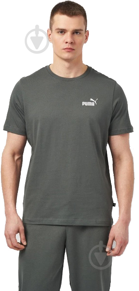 Футболка Puma ESS Small Logo Tee 58666969 р.L сірий - фото 1