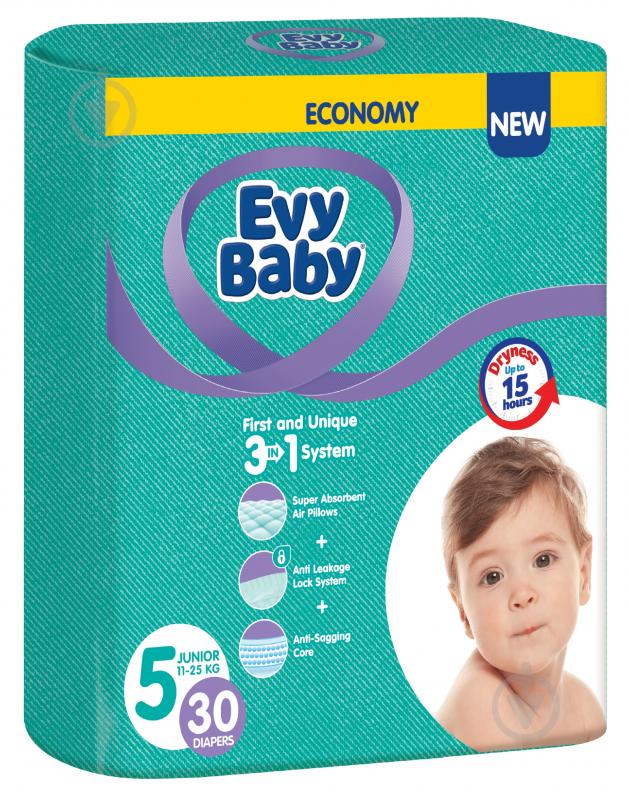Підгузки Evy Baby Junior 5 11-25 кг 30 шт. - фото 1
