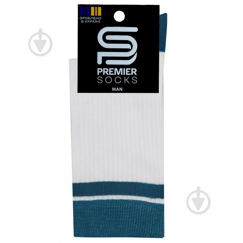 Носки мужские Premier Socks в рубчик р.29 белый - фото 1