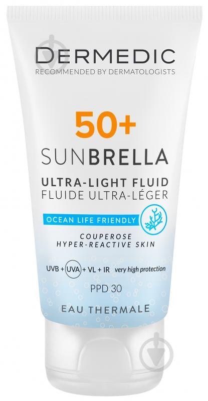 Флюид-спрей Dermedic SUNBRELLA ультралегкий защитный SPF 50+ 40 мл - фото 1