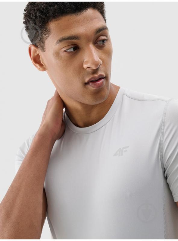 Футболка 4F 4FWSS25TFTSM1263-27S TSHIRT FNK р.L белый - фото 4