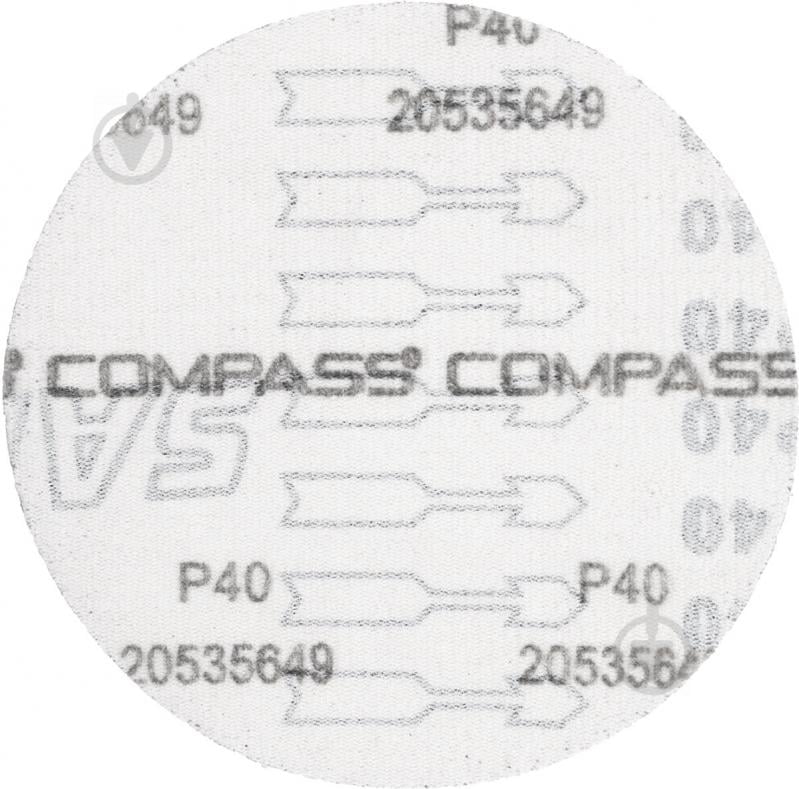 Круг шлифовальный Compass 125 мм 40 Р 1 шт. - фото 2