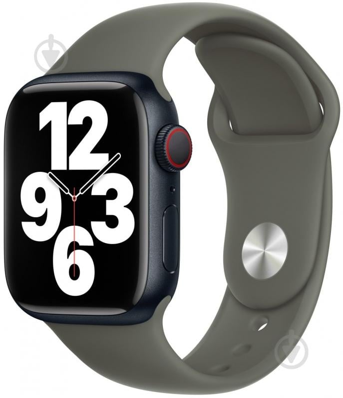 Ремешок Apple Watch 45 mm Sport Band olive (MR2T3ZM/A) - фото 3