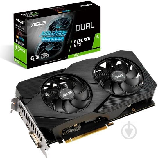 Відеокарта Asus GeForce GTX 1660 6GB GDDR5 192bit (DUAL-GTX1660-6G-EVO) - фото 6