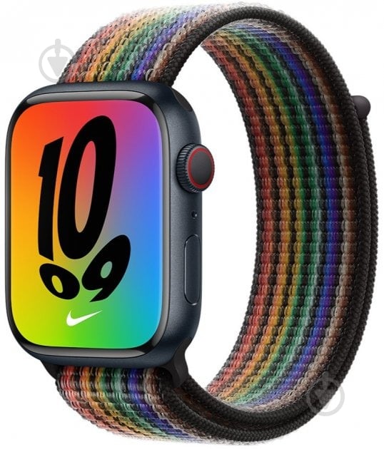 Ремінець Apple Watch 45 mm Pride Edition Nike Sport Loop (MN6N3ZM/A) - фото 3