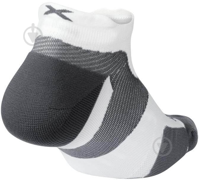 Шкарпетки 2XU Vectr Cushion No Show Socks UA5043e_WHT/GRY р.42-46 білий - фото 2