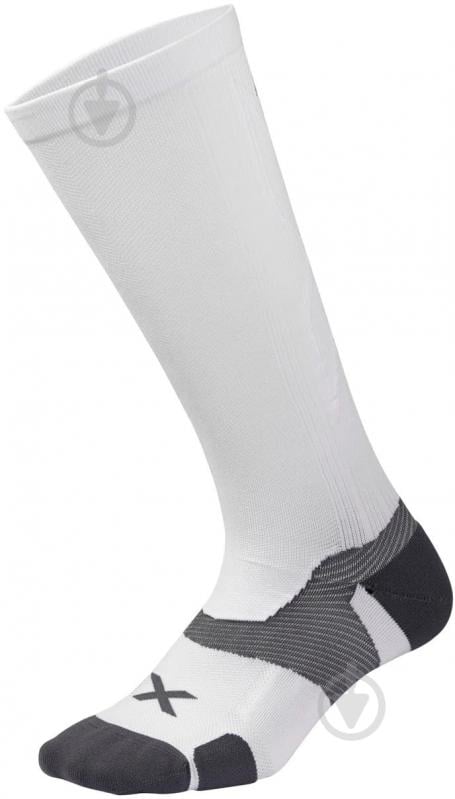 Носки 2XU Vectr Cushion Full Length Sock S UA5156e_WHT/GRY р.35-37,5 белый - фото 1