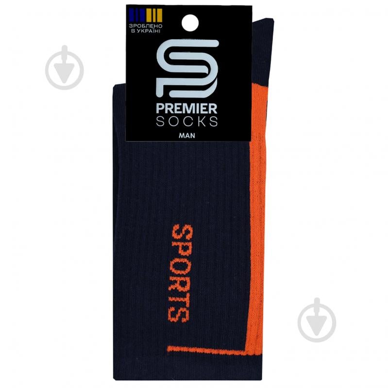 Шкарпетки чоловічі Premier Socks з написом Sports р.25 синій - фото 1