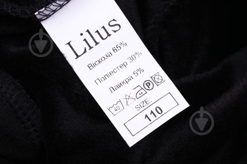 Леггинсы LILUS трикотаж на меху р.110 черный - фото 5