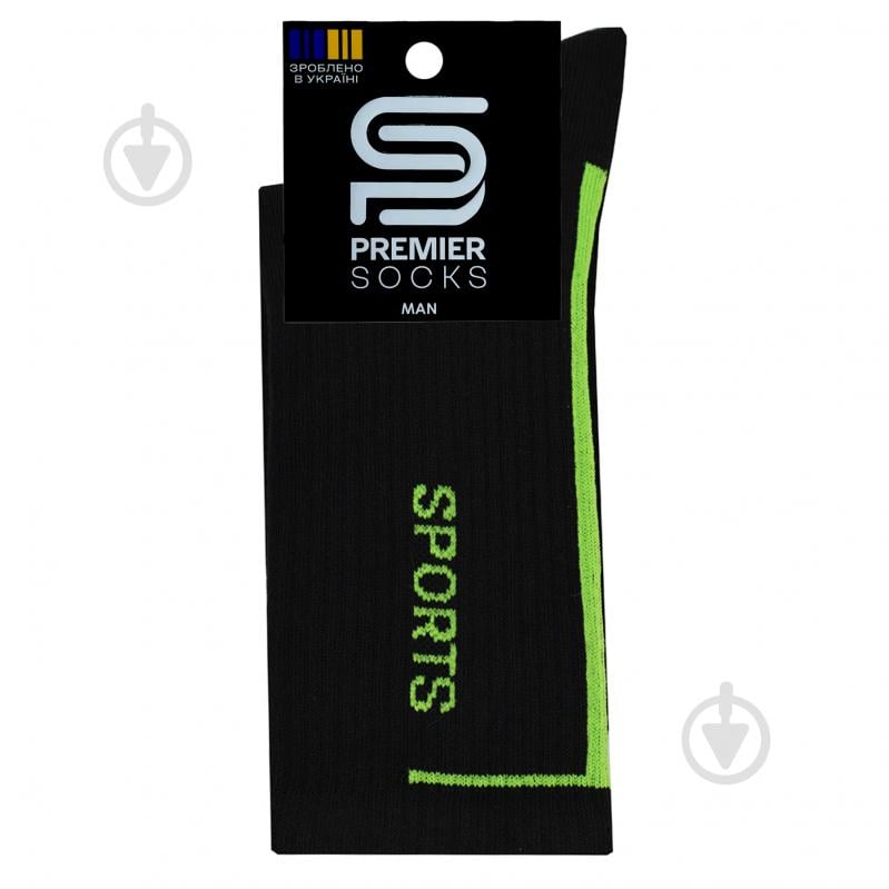 Носки мужские Premier Socks с надписью Sports р.25 черный - фото 1