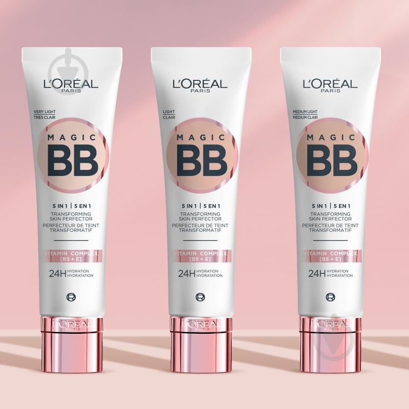 ВВ-крем L'Oreal Paris PERFECT SKIN C'est Magic 5 в 1 1. Світлий 1 світлий 30 мл - фото 6