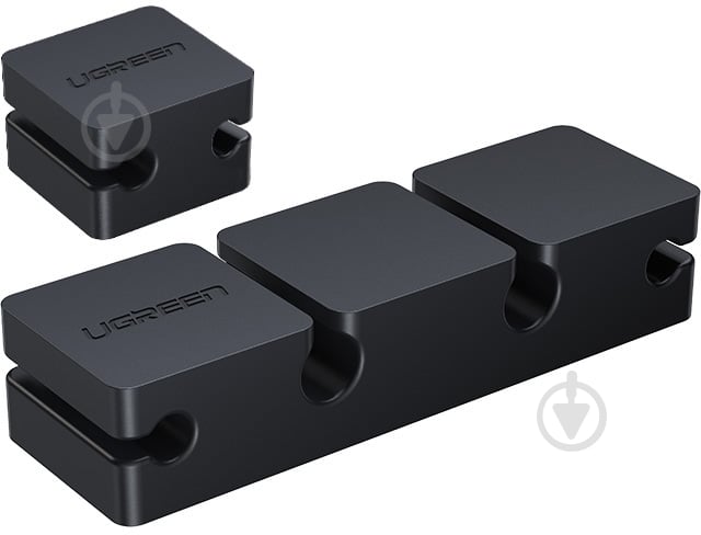 Органайзер для кабелів LP208 Cable Holder Clips Black (70585) UGREEN чорний - фото 1