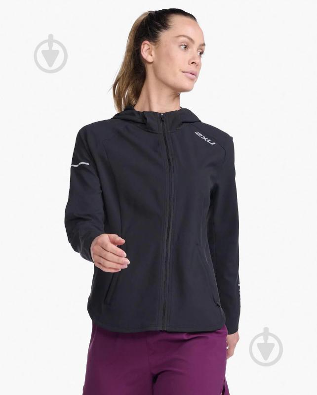 Куртка жіноча 2XU Aero Jacket WR6859a_BLK/SRF р.XXS - фото 1