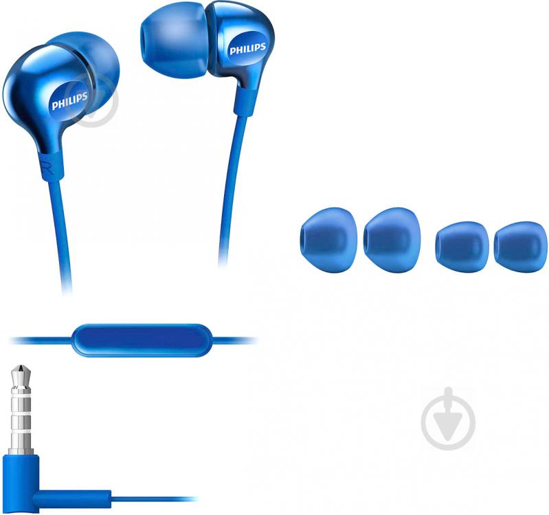 Наушники Philips SHE3705RD/00 blue - фото 3