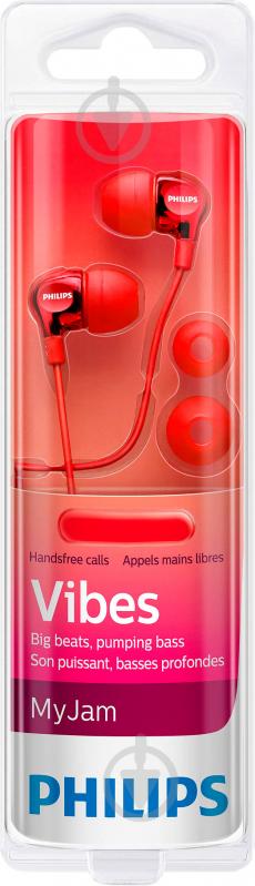 Навушники Philips SHE3705RD/00 red - фото 1