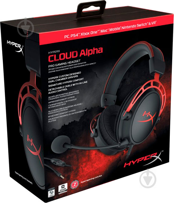 Гарнитура Kingston HyperX Cloud Alpha Gaming Headset HX-HSCA-RD/EE - фото 16