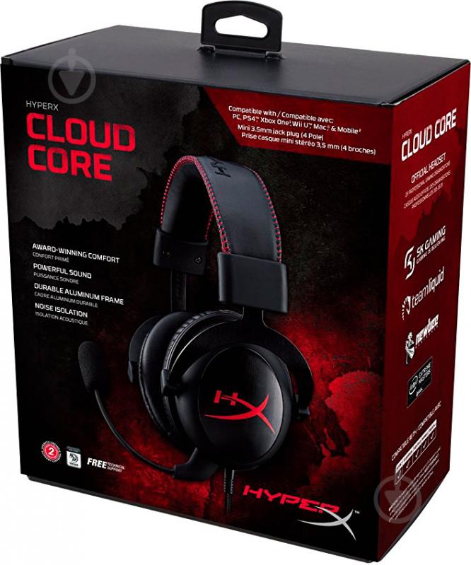 Гарнитура Kingston HyperX Cloud Core Gaming Headset black KHX-HSCC-BK - фото 5