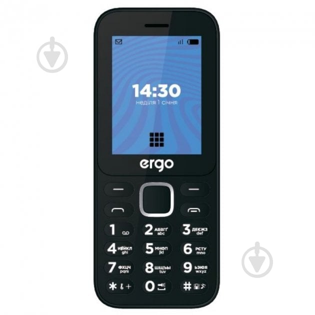 Мобільний телефон Ergo E241 Dual Sim black - фото 1