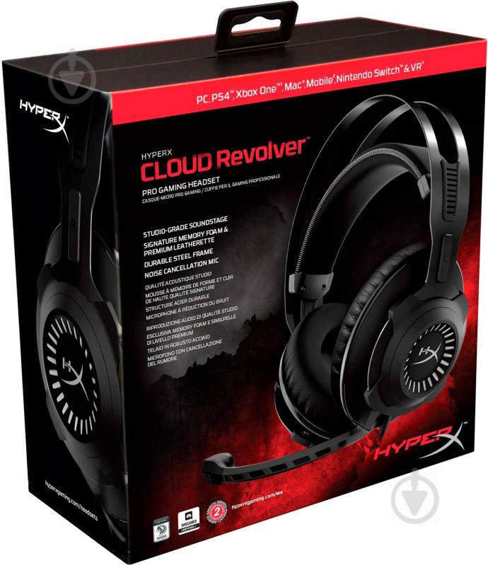 Гарнитура Kingston HyperX Cloud Revolver Gaming Headset gun metal HX-HSCR-GM - фото 9