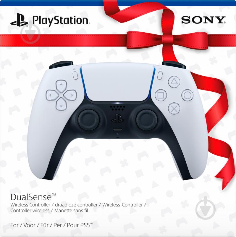 Геймпад беспроводной Sony DualSense для PS5 White подарочное издание (1000035992) - фото 1