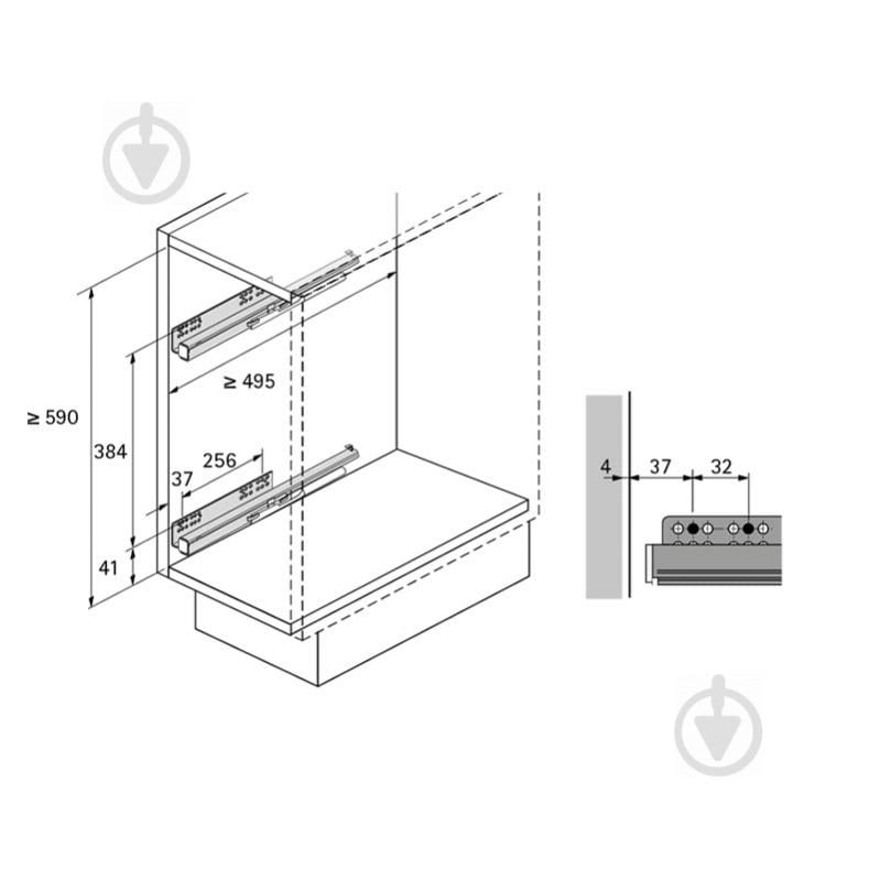 Карго Hettich IQ W-150 мм 83244 хром - фото 3