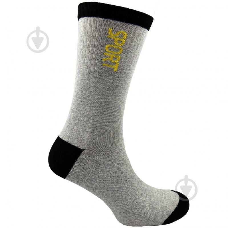 Шкарпетки чоловічі Premier Socks в рубчик р.27 сірий - фото 1