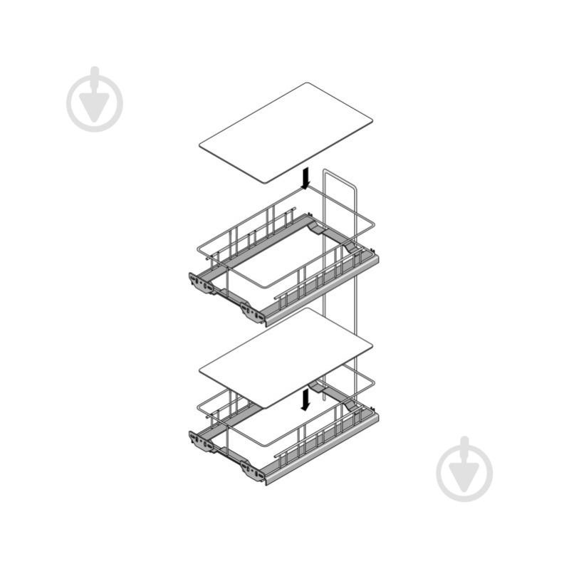 Карго Hettich IQ W-300 мм 83850 хром - фото 4 Карго Hettich IQ W-300 мм 83850 хром - фото 4