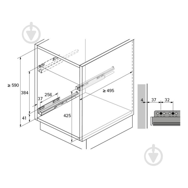 Карго Hettich IQ W-300 мм 83850 хром - фото 5 Карго Hettich IQ W-300 мм 83850 хром - фото 5