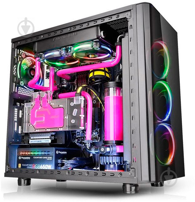 Корпус Thermaltake View 31 RGB Tempered Glass Black - фото 3