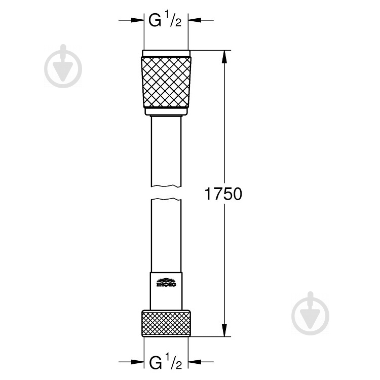 Душевой шланг Grohe VitalioFlex Comfort 1.75 BL - фото 2