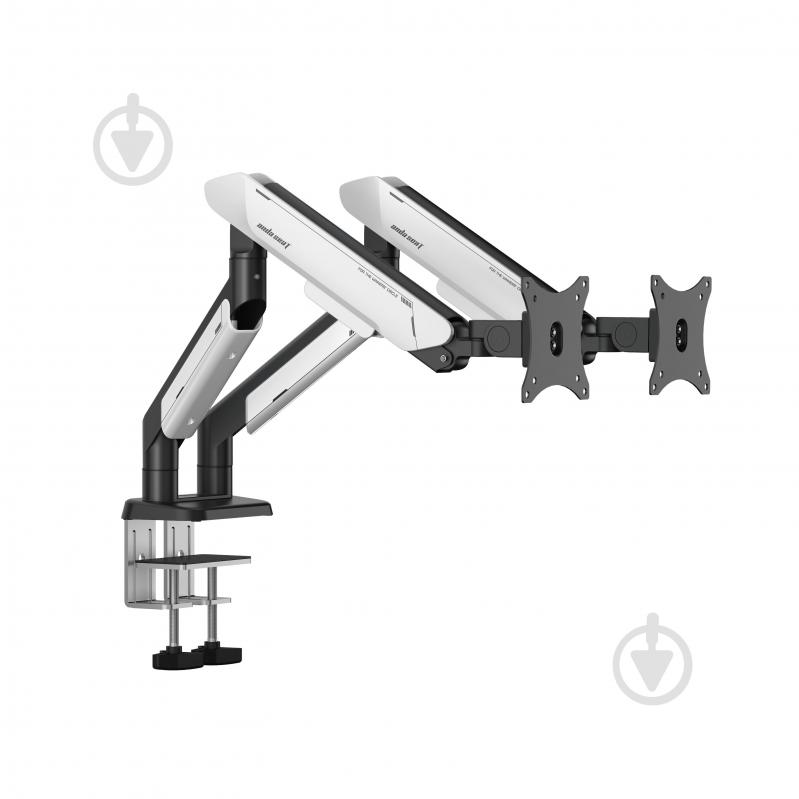 Крепление для монитора Anda Seat Stealth PRO II Duo поворотно-наклонные 17"-42" черный с белым - фото 1 Крепление для монитора Anda Seat Stealth PRO II Duo поворотно-наклонные 17"-42" черный с белым - фото 1