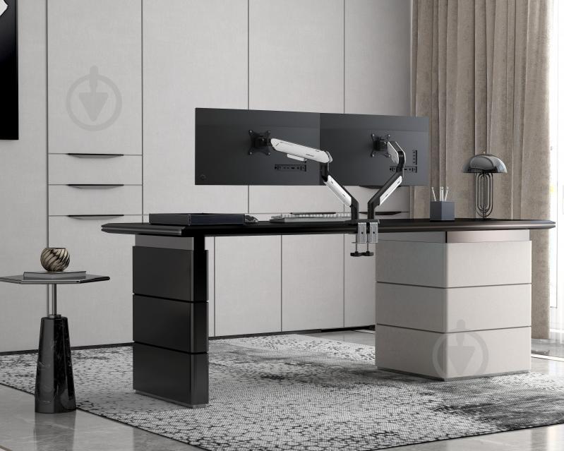 Крепление для монитора Anda Seat Stealth PRO II Duo поворотно-наклонные 17"-42" черный с белым - фото 10 Крепление для монитора Anda Seat Stealth PRO II Duo поворотно-наклонные 17"-42" черный с белым - фото 10
