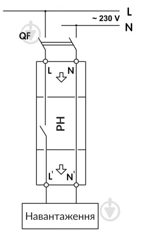 Реле напряжения Новатек РН-50ТС NTRN05002 - фото 2