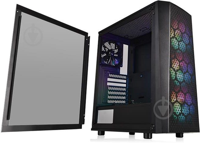 Корпус Thermaltake Versa J24 Tempered Glass ARGB Edition Black - фото 6